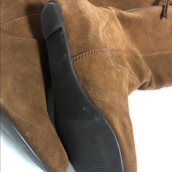 Steven by Steve Madden Hidden Heel Tan Brown Tall Knee High Boots - Picture 13 of 13